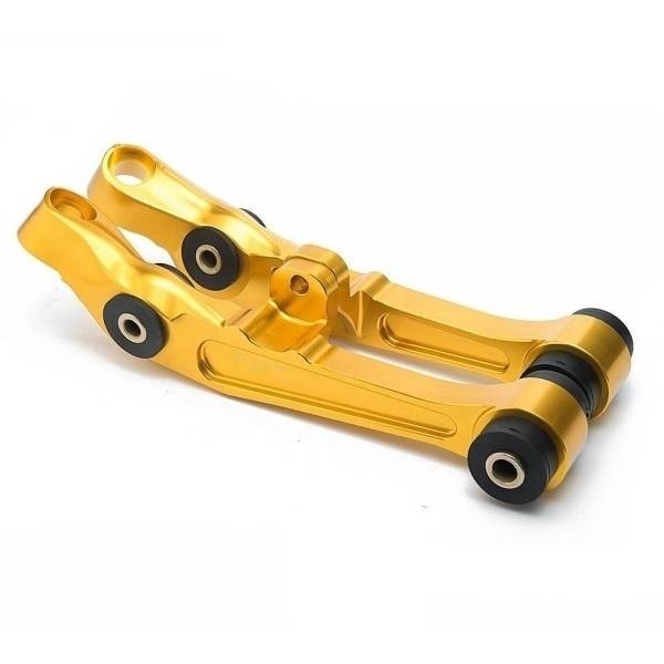 Z33 V35 M35 強化ブッシュ アルミ製フロント ロア アーム ゴールド 350Z G35 フロントロアアーム ステージア NM35 マフラー 車高調拍卖