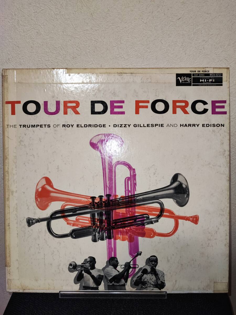 オリジナル MONO 黒銀tp 両溝 Tour De Force ROY ELDRIDGE DIZZY GILLESPIE HARRY EDISON Verve MG V8212 trumpet dg orig Original拍卖