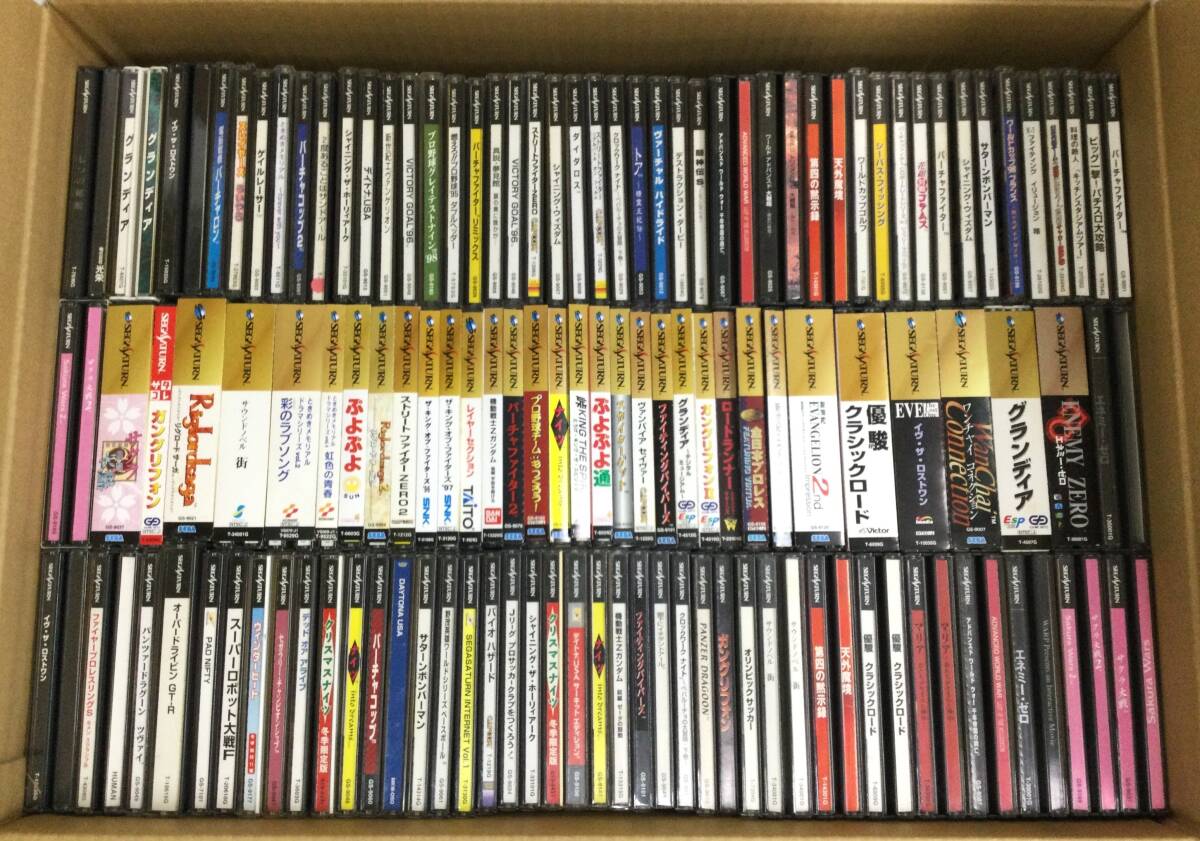 【GC485/120/0】ジャンク★セガサターンソフト★合計115本前後★SS/ヴァンパイアセイヴァー/KOF 96,97/バイオハザード/トア/天外魔境/他拍卖