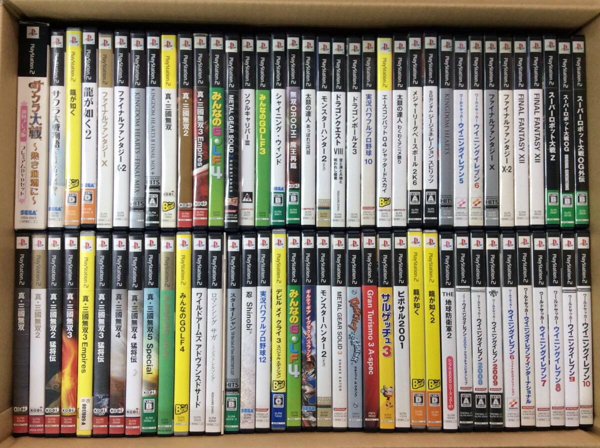 【GC478/120/0】ジャンク★PS2ソフト★合計73本前後★サクラ大戦 BOX/三國無双 シリーズ/ウイニングイレブン シリーズ/FF/スパロボ/他拍卖