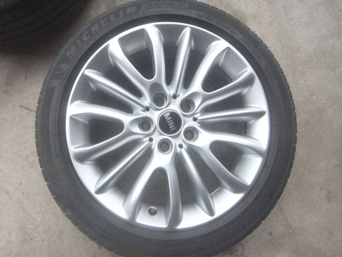 (BMW ミニ クラブマン クーパーSD LR20 F54) 純正 アルミホイール 1本 ネットスポーク519 6856074 シルバー ①拍卖