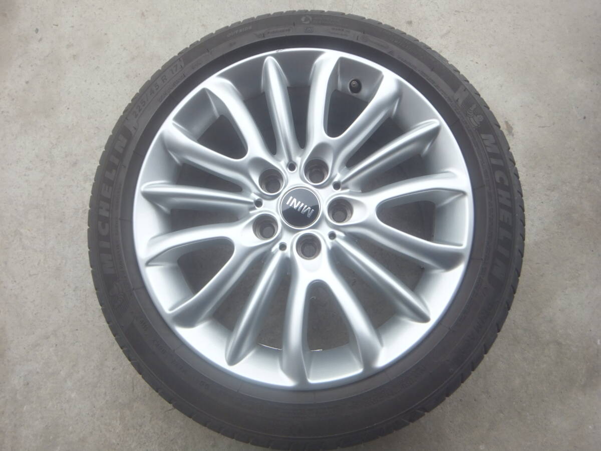 (BMW ミニ クラブマン クーパーSD LR20 F54) 純正 アルミホイール 1本 ネットスポーク519 6856074 シルバー ②拍卖