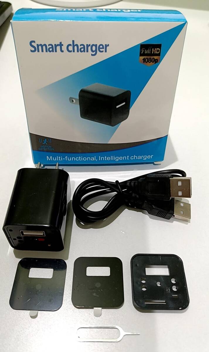 新品・即決価格・小型カメラ 防犯カメラ USB充電器 アダプター 128G拍卖
