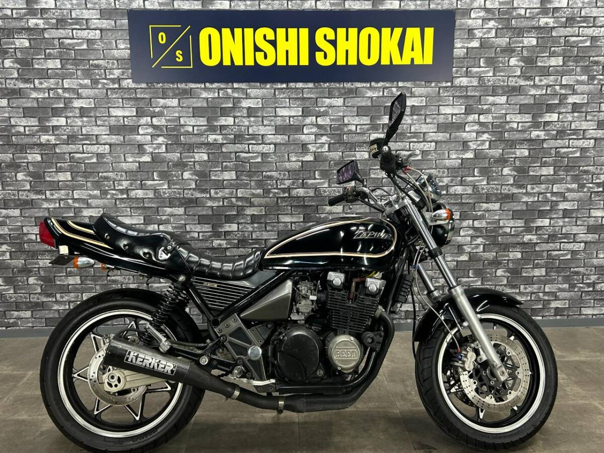 ☆カワサキ ゼファーX KERKERマフラー マーシャルヘッドライト キャストホイール 大阪から 大西商会拍卖