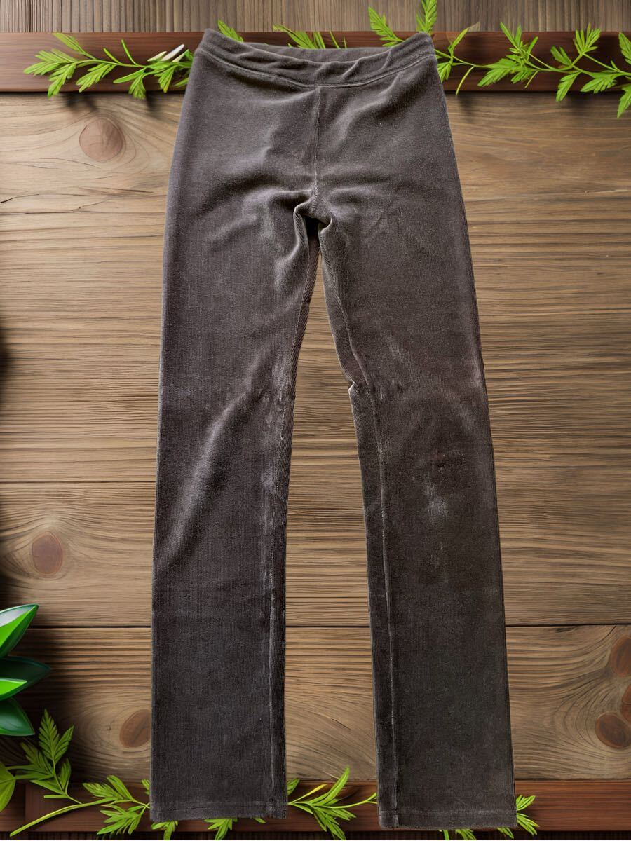 レギンスパンツ☆レディース☆ストレッチ☆茶色☆ピッタリ【ウエストゴム】 コーデュロイ拍卖