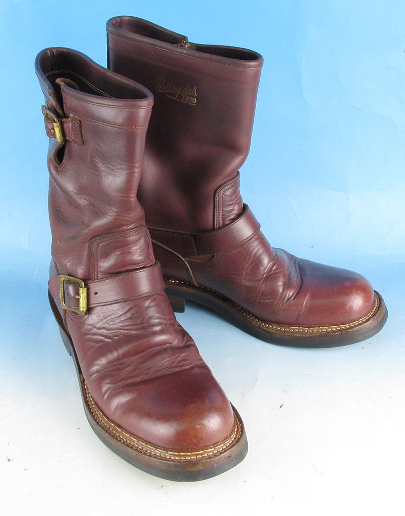 FF17000 ROLLING DUB TRIO ローリングダブトリオ GIRAFFE ジラフ エンジニアブーツ 赤茶系 27/9拍卖