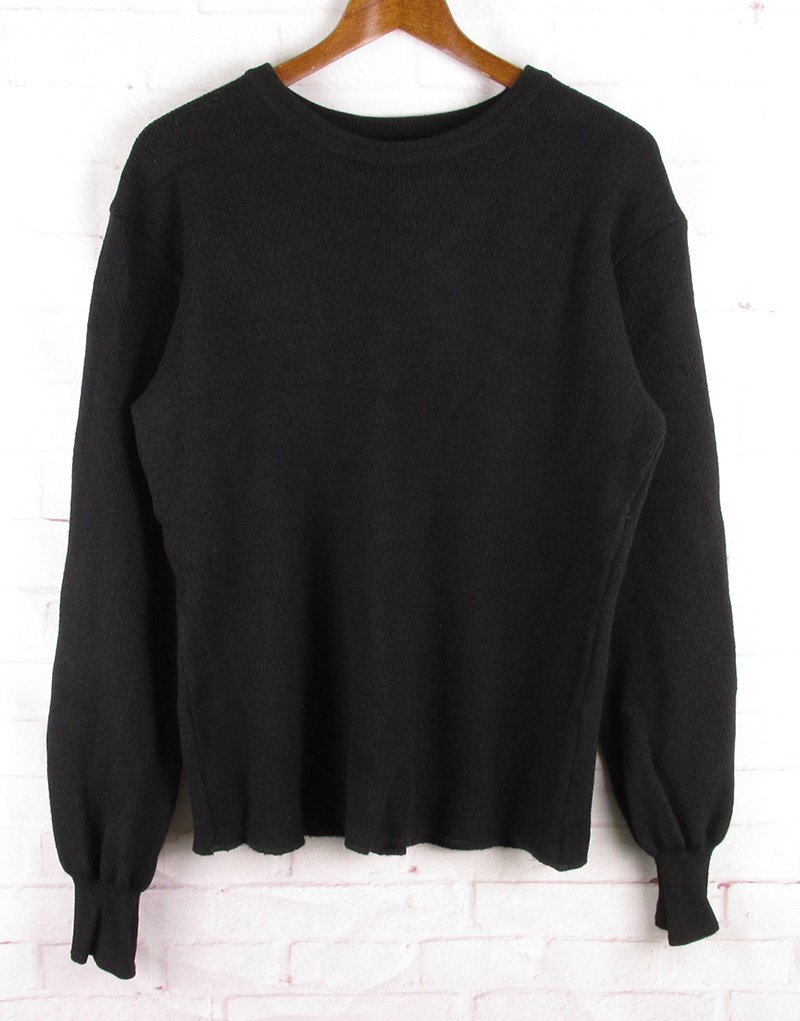 LFW9197 FINE CREEK&Co ファインクリーク&コー CWORKS ウール サーマル ニット セーター ブラック 38 美品拍卖