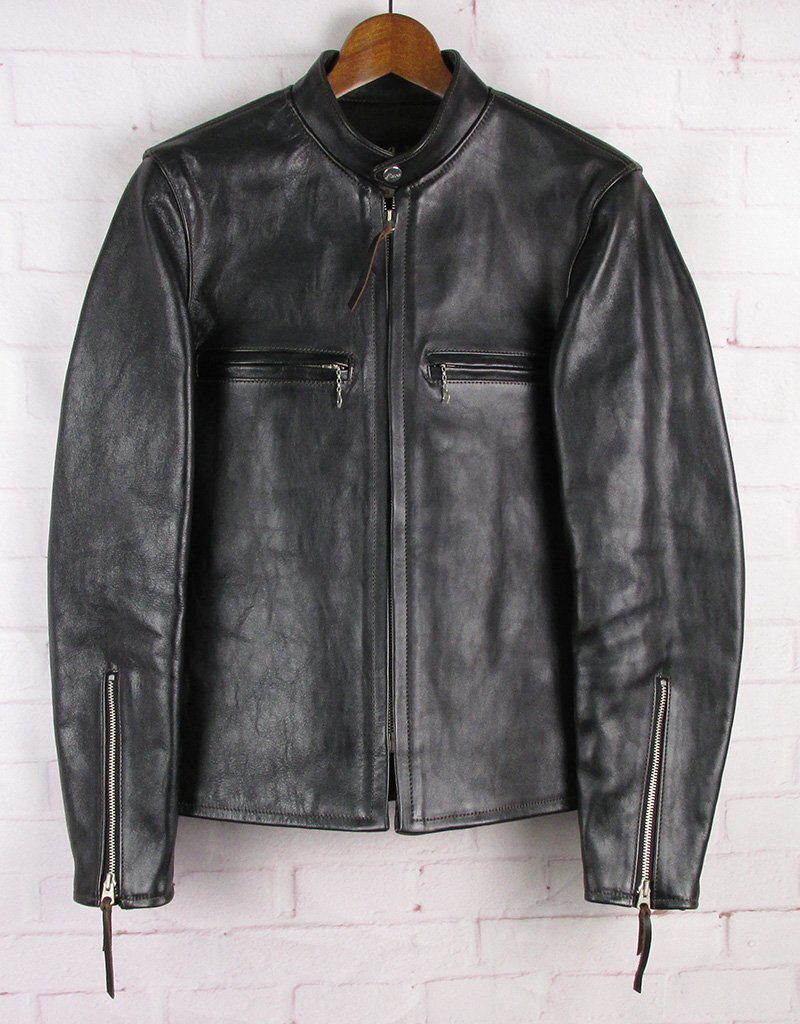 FJ27829 THE REAL McCOY'S リアルマッコイズ BUCO J-100 シングルライダースジャケット ホースハイド ブラック 36 美品拍卖