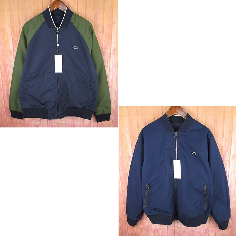AJ27496 LACOSTE ラコステ リバーシブル ボンバージャケット BH3330 US M 未使用拍卖