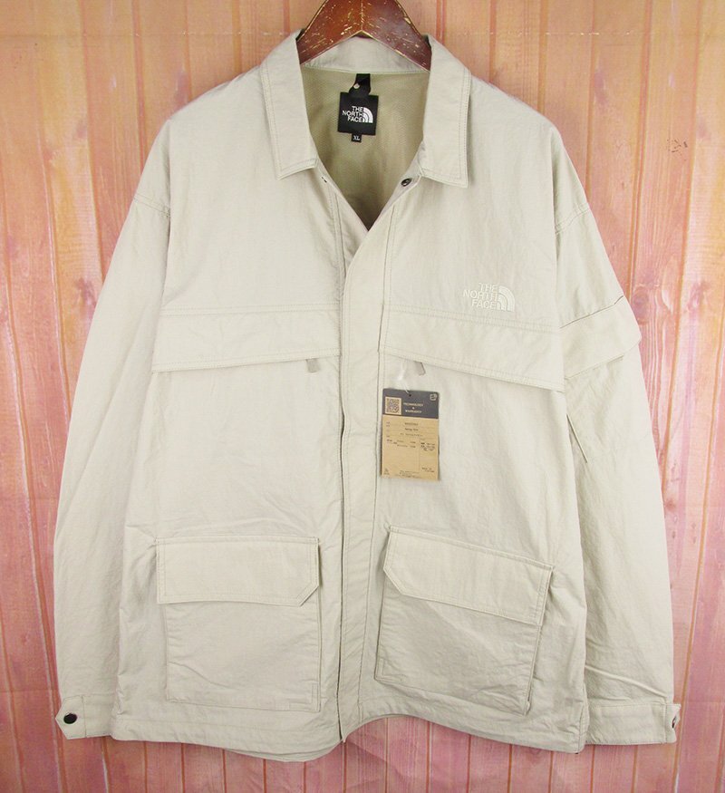 LAJ27812 THE NORTH FACE ノースフェイス NR62360 Geology SHIRT ジオロジー シャツ ジャケット フォッシブルアイボリー XL 未使用拍卖