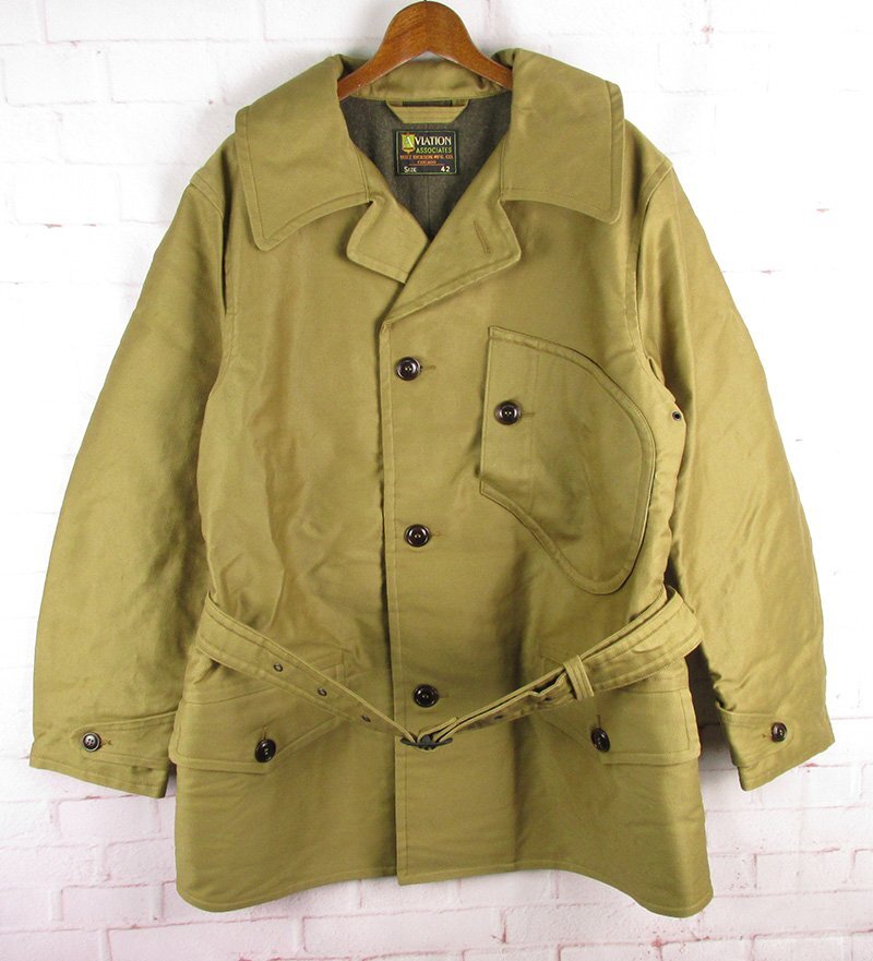LFJ27660 東洋 BUZZRICKSON'S バズリクソンズ BR15588 アビエーション アソシエイツ ジャングルクロス アビエイターコート カーキ 42 未使拍卖