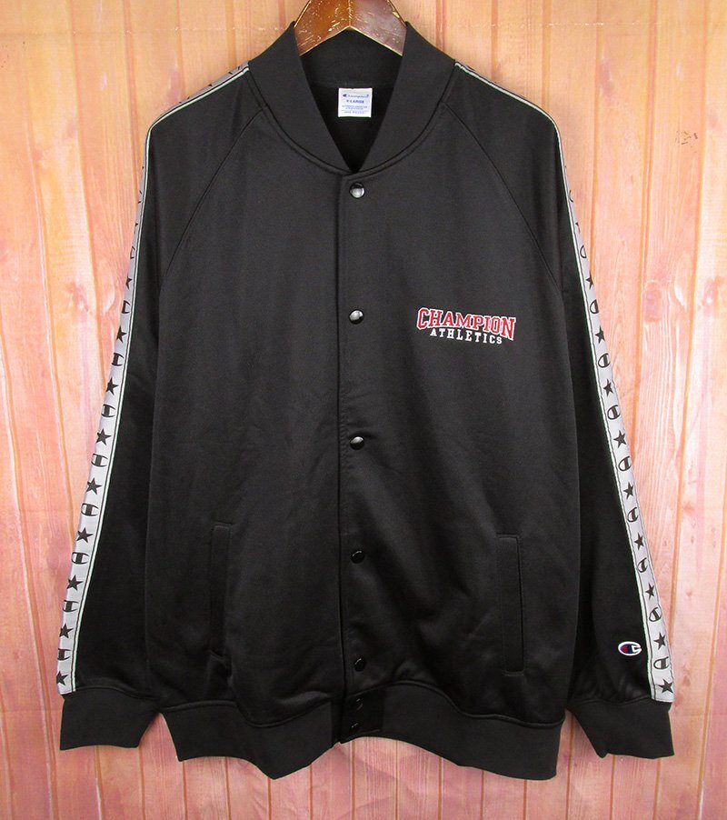 LAJ27589 Champion チャンピオン アクションスタイル SNAP JACKET スナップ ジャケット C3-Y007 ブラック XL 未使用拍卖