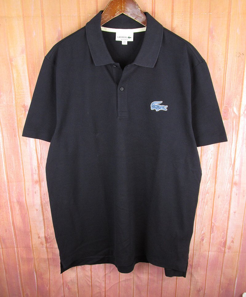 MST12619 LACOSTE ラコステ ヘリテージ ワニロゴ ポロシャツ PH9761 ネイビー US XL 未使用拍卖