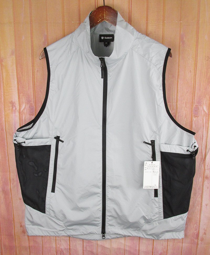AJ27701 Goldwin ゴールドウィン GL14512U リップストップ ライト パック ベスト BEAUTY&YOUTH別注 OPTIC GREY 3(L) 未使用拍卖