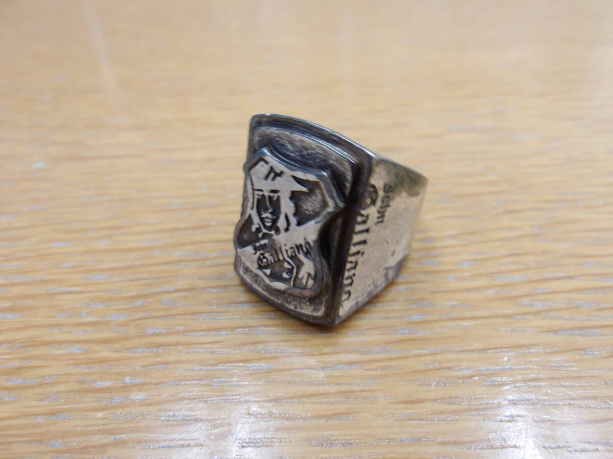 貴重! 2000年代 John Galliano Design Pirate Ring アンティーク加工 指輪 拍卖