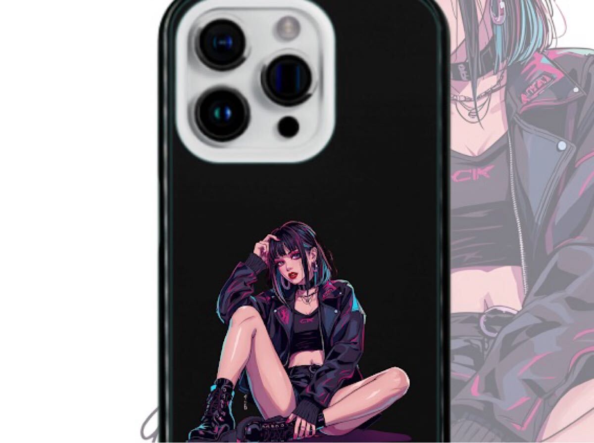 新品iPhone15 プラスチックハードケースiPhoneケース黒ストリート iPhone ケース拍卖