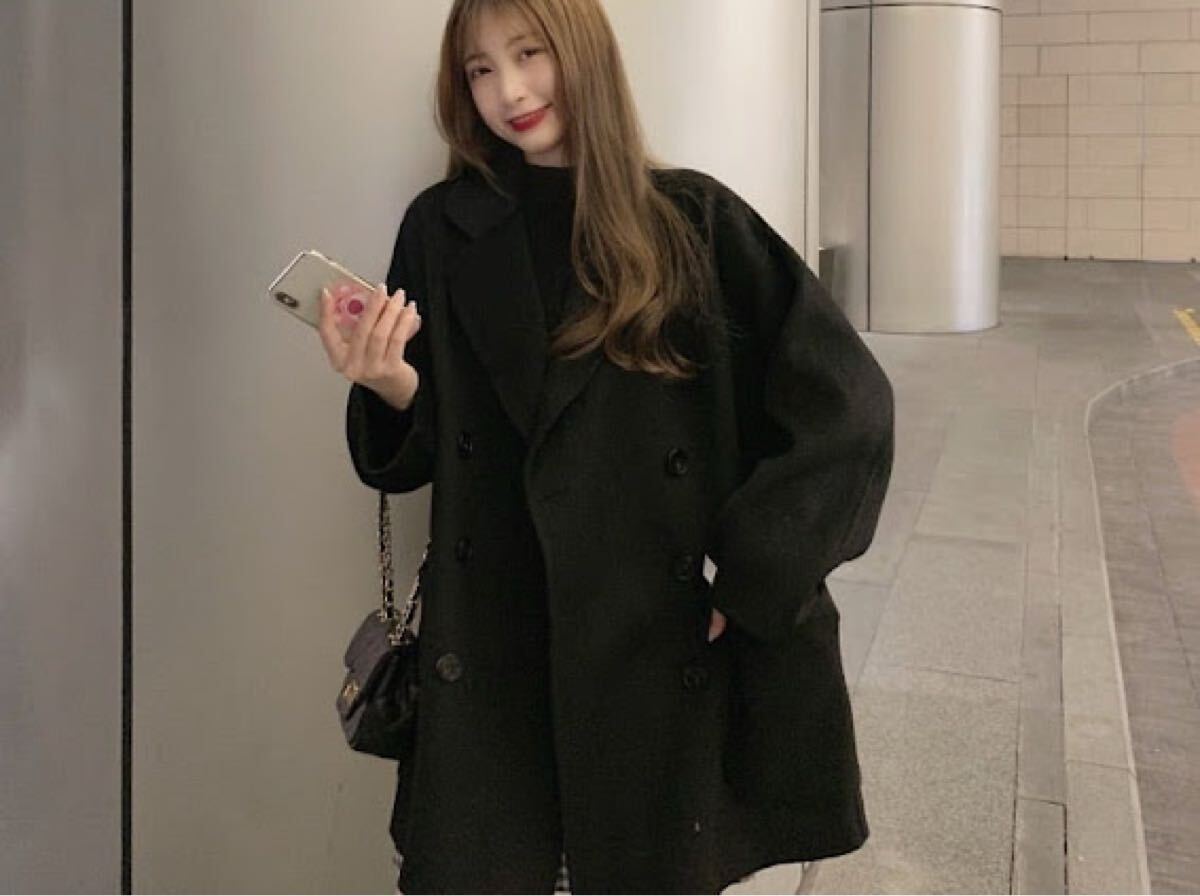 新品傷なしショートコート トレンチコート ショートジャケット ブラックMサイズ アウター拍卖