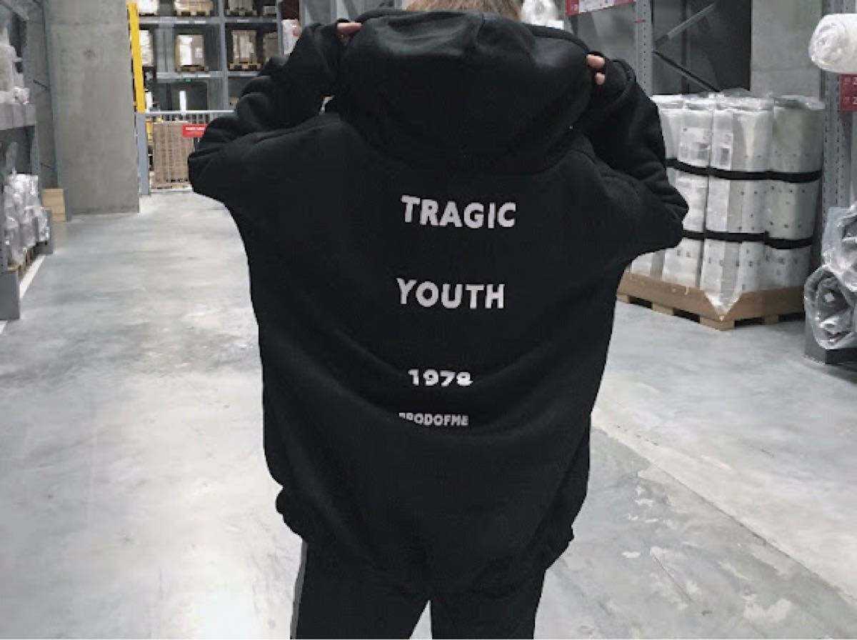 【新品】オーバーサイズ ジップアップ スウェット パーカー ブラック パーカー ブラック拍卖