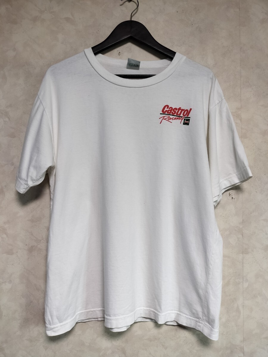 レア ビンテージ カストロール Castrol Tシャツ MーL相当 輸入古着拍卖
