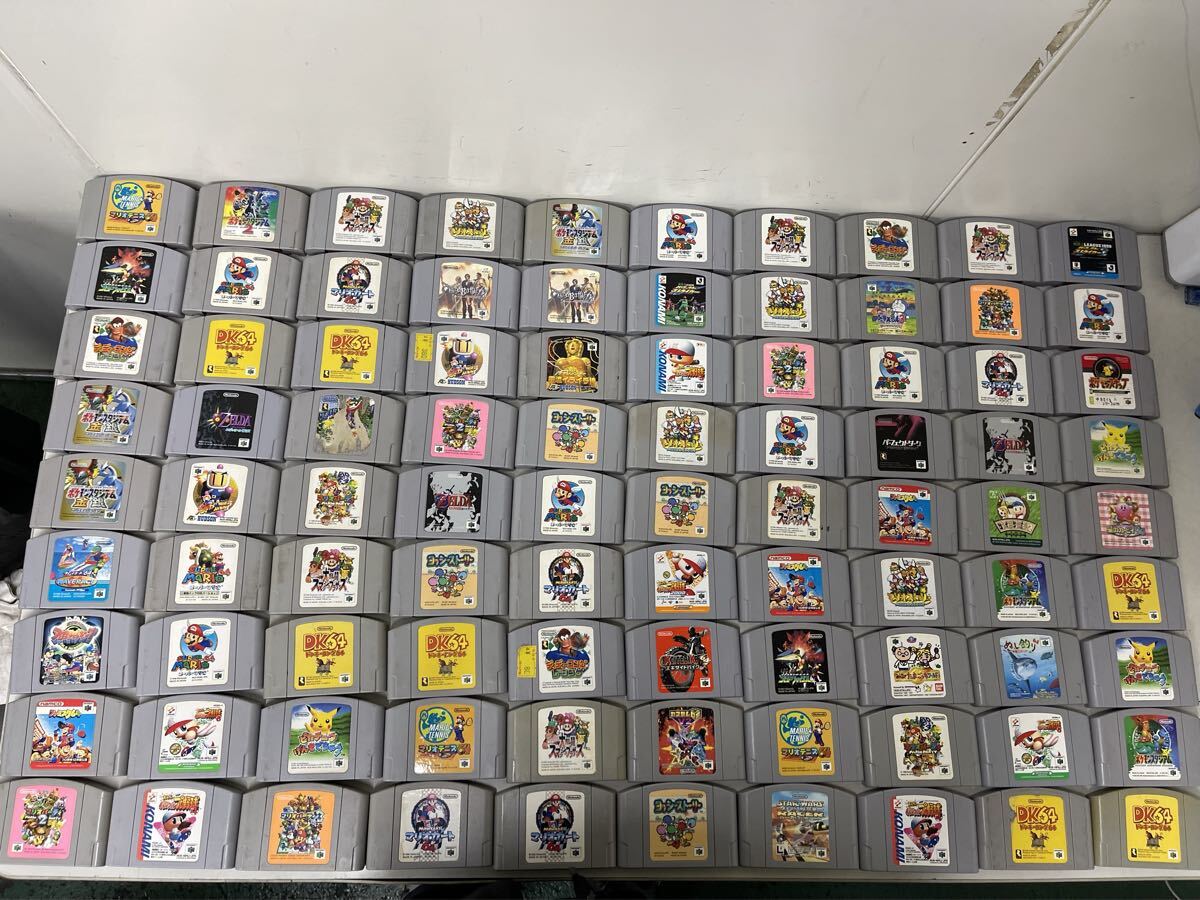 D166 NINTENDO64 ニンテンドー64 ソフト 大量 まとめ売り 90枚セット拍卖
