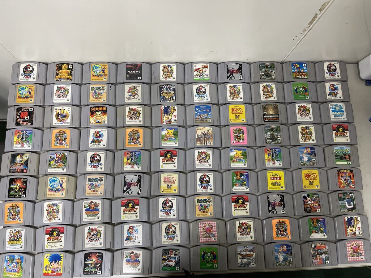 D167 NINTENDO64 ニンテンドー64 ソフト 大量 まとめ売り 90枚セット拍卖