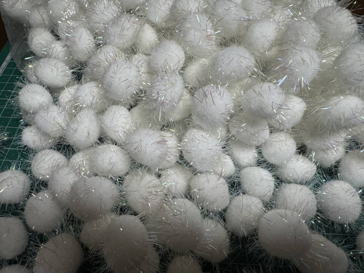 290個 オーロラボンテン 25mm 手芸材料 / 手芸 工作 猫じゃらしに ボンテン 梵天 ボンボン拍卖