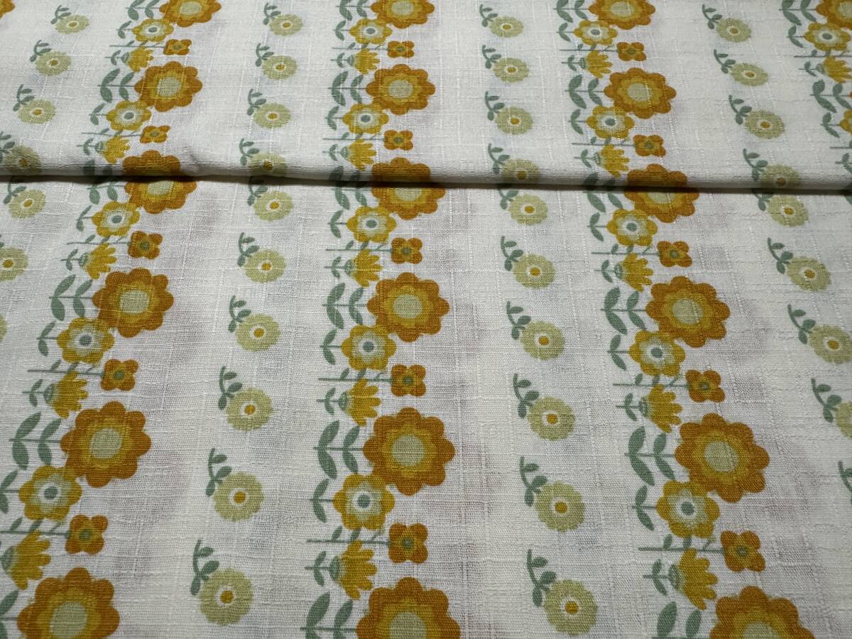 5m ドビー 115×500cm 綿100% / 生地 はぎれ / 昭和 レトロポップ 花柄 日本製 サザンクロス拍卖