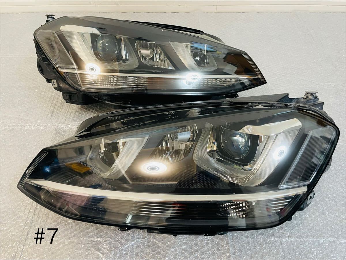 ★コンピュータ バラスト付き★VW ゴルフ7 5G AU ヘッドライト ヘッドランプ ハイライン 左右 キセノン HID 純正 5G2941751 5G2941752 #7拍卖