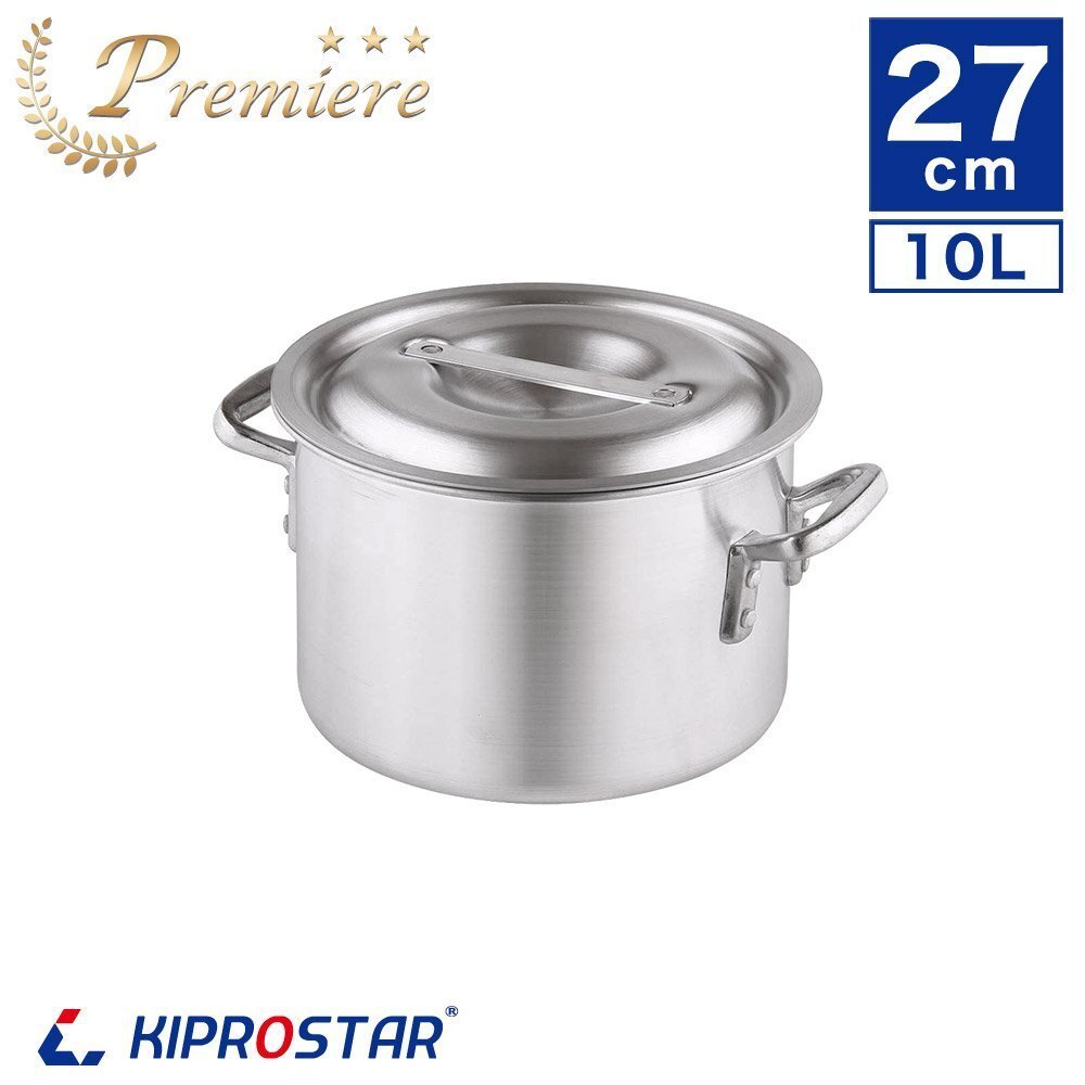 【新品】KIPROSTAR 業務用 アルミ半寸胴鍋 プレミア 27cm 両手鍋 寸胴鍋 半寸胴鍋 アルミ鍋 業務用鍋拍卖