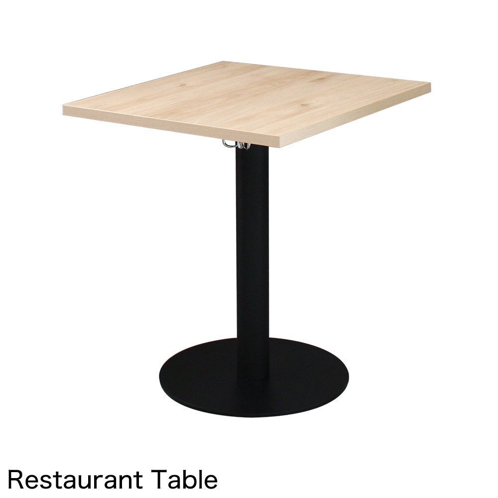 【新品/送料D】業務用 レストランテーブル 600×600×H700 クリアナチュラル 丸ベース脚 机 店舗用 カフェ拍卖