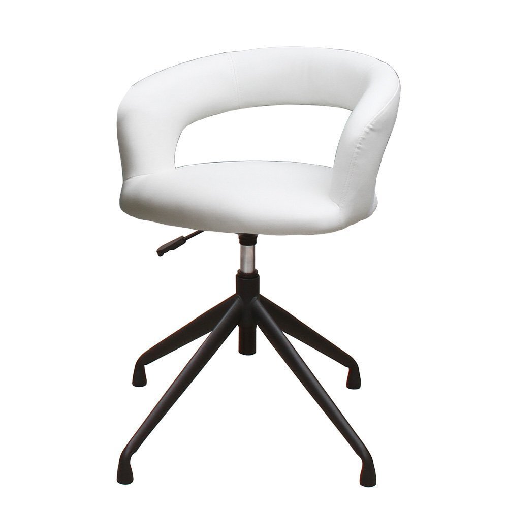 【新品】 1脚 昇降式ダイニングチェア 回転 WY-201D ホワイト 家具 椅子 回転チェアー リビングチェア アイアンレッグチェア 低め拍卖