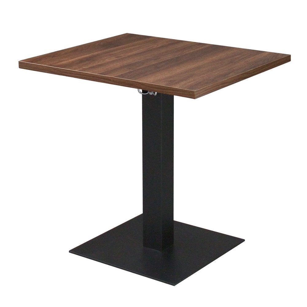 【新品/送料D】業務用 レストランテーブル 600×750×H700 ダークウォルナット 角ベース脚 机 店舗用 カフェ拍卖