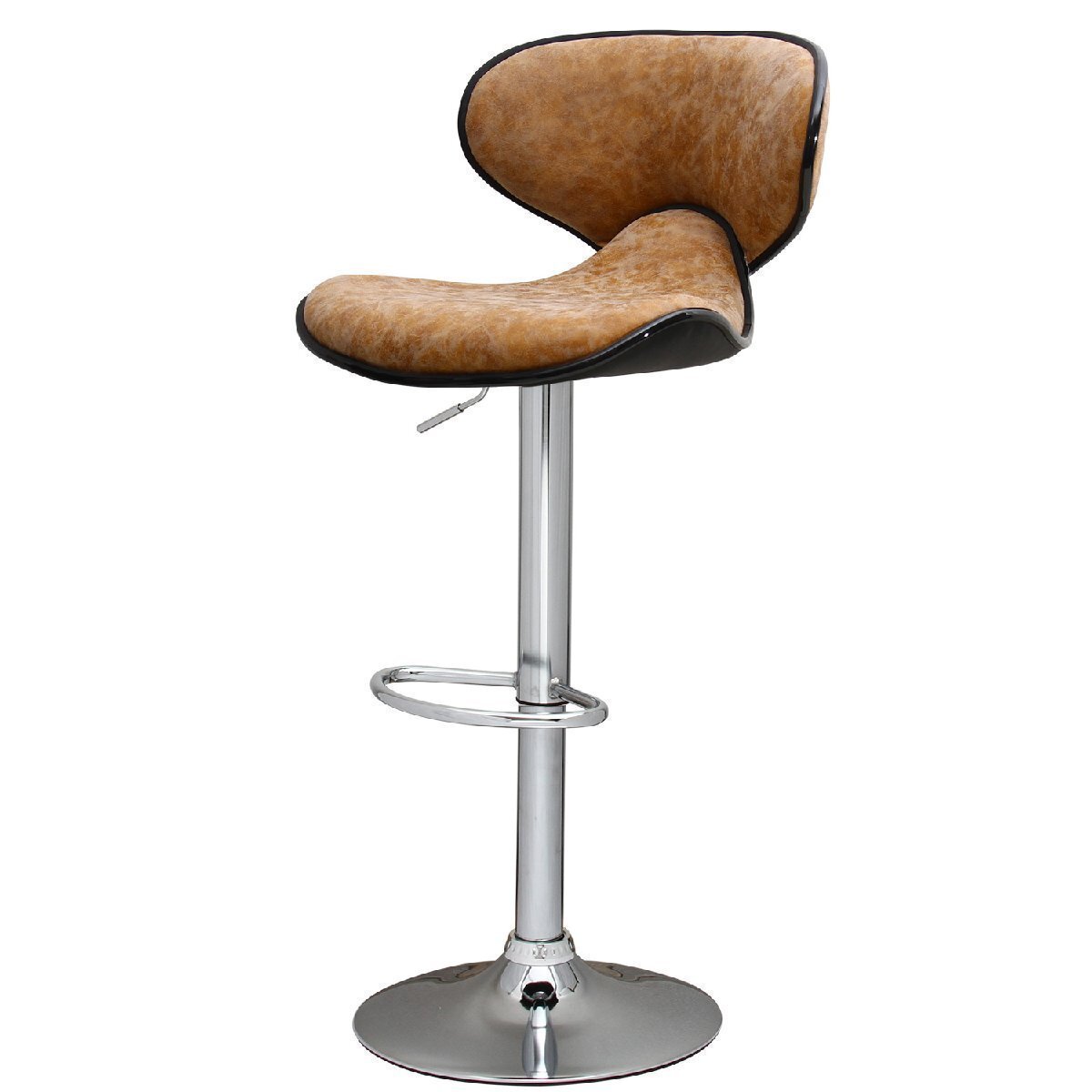 【新品】 1脚 昇降式カウンターチェア WY-413 アンティークキャメル バーチェアー 家具 椅子 シェルチェア拍卖