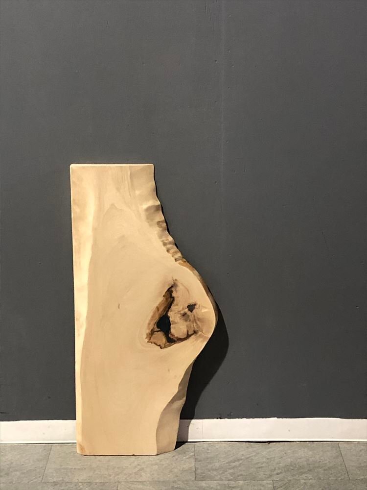 トチ 幅91cm×奥行17.5cm×38.5cm×22.5cm×厚み3.5cm 無垢板 材料板 木材 板材 荒材 DIY 一枚板 090525010-45-526-1拍卖
