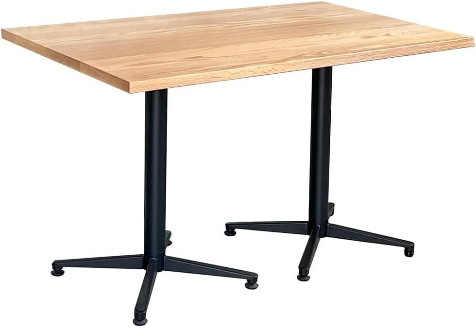 【条件付送料無料】 無垢テーブル ダイニングテーブル オーク 業務用 1200×700 高さ700 組立式 十字脚 4人掛け 天然木 250924010拍卖