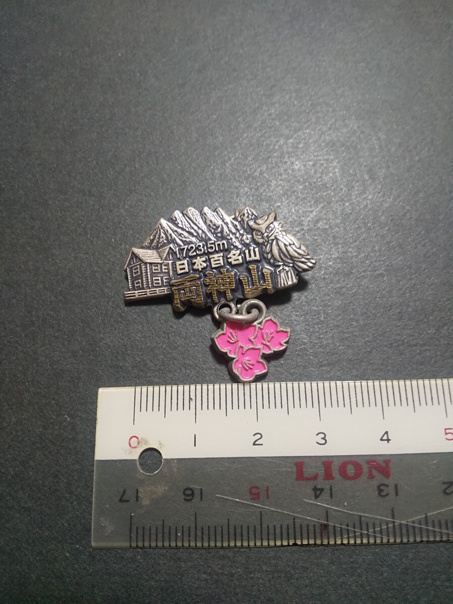 【終活品 ジャンク】日本百名山 両神山 1723.5m 登山記念 ピンバッジ拍卖