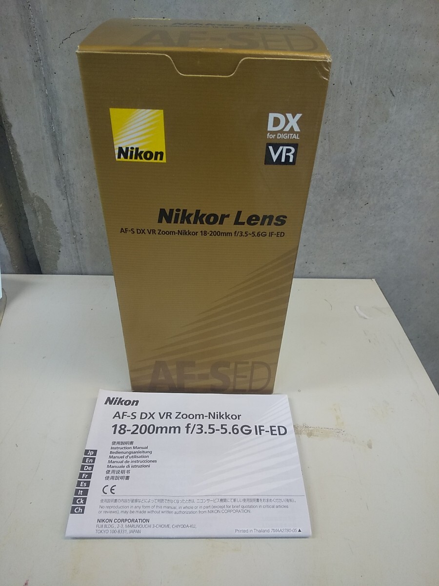 【コレクター放出品 元箱 説明書のみジャンク】ニコン AF-S DX VR Zoom-Nikkor 18-200mm f/3.5-5.6G IF-ED拍卖