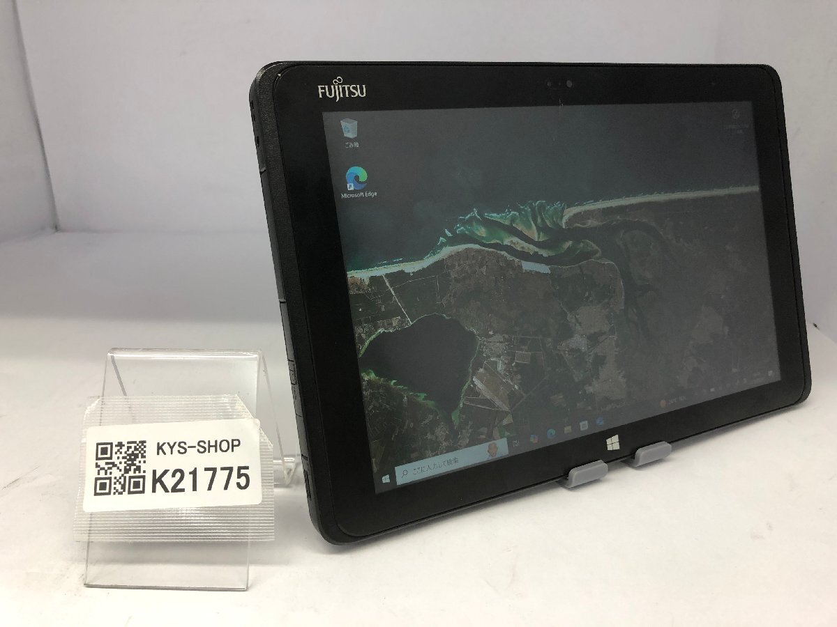 ジャンク/FUJITSU ARROWS Tab Q506/ME FARQ0600G/Atom x5-Z8500 1.44GHz/64GB/4GB/10.1インチ/高解像度/Windows10 Pro/AC欠品【K21775】拍卖