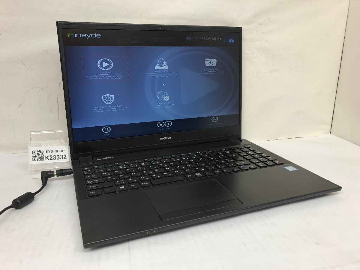 ジャンク/ MouseComputer MPro-NB510Z2 Intel Core i7-8565U メモリ16.38GB ストレージ無し 【K23332】拍卖