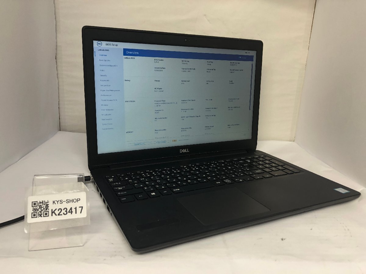 ジャンク/ Dell Latitude 3500 Intel Core i5-8265U メモリ8.19GB NVME256.06GB 【K23417】拍卖