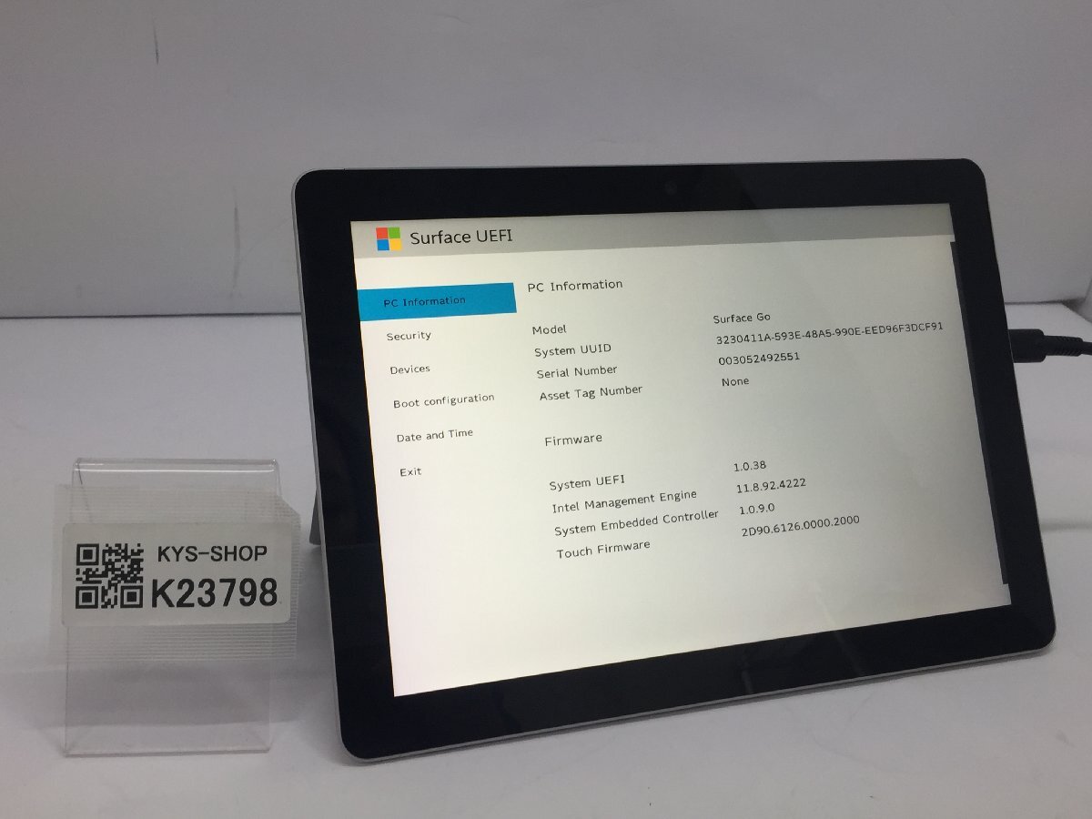 ジャンク/ Microsoft Surface Go Intel Pentium 4415Y メモリ8.19GB NVME128.03GB 【K23798】拍卖