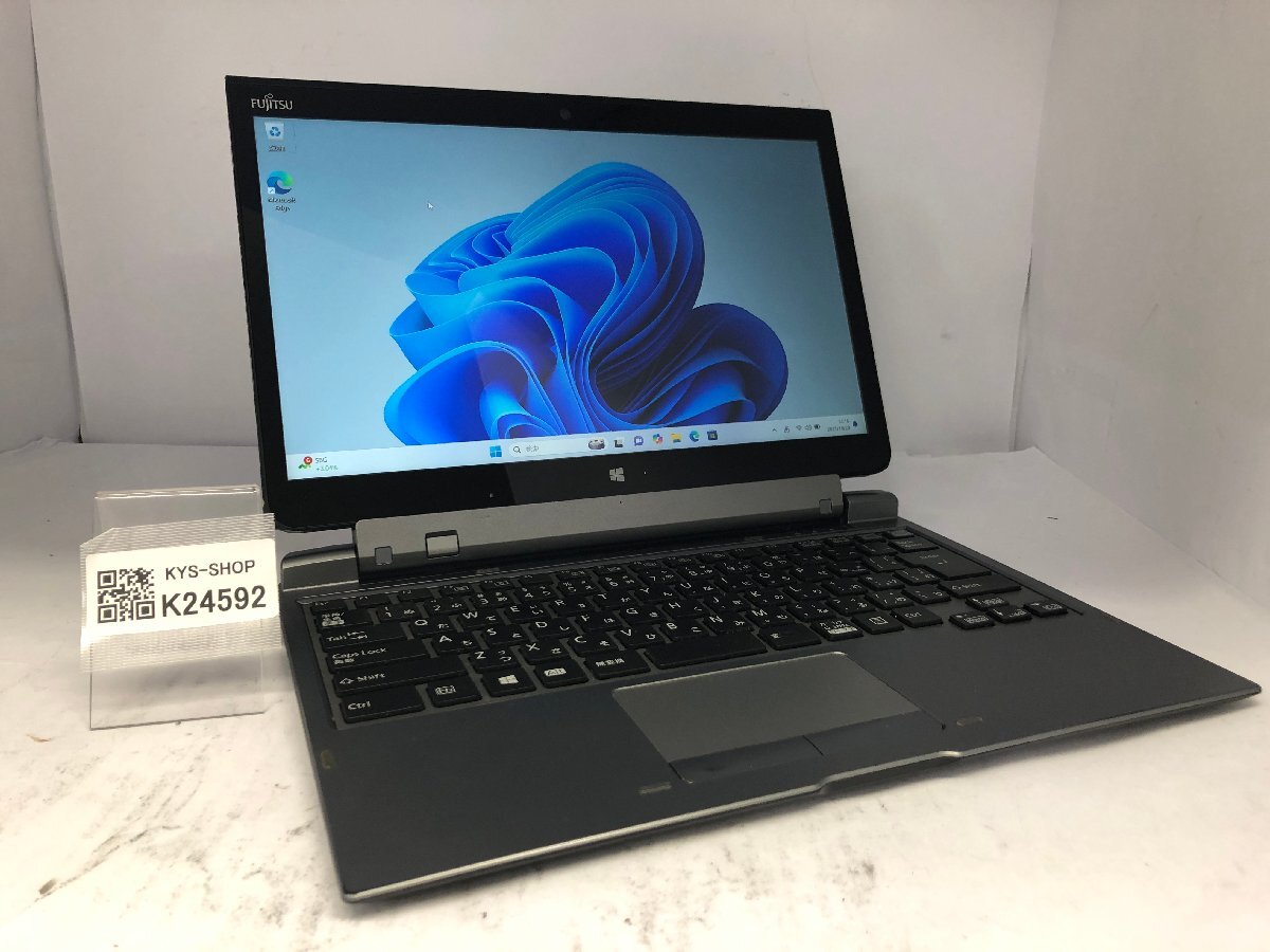 訳あり/FUJITSU ARROWS Tab Q736/P FARQ11011/Core i5 6300U 2.40GHz/128GB/4GB/13.3インチ/Windows11 Pro/高解像度/AC欠品【K24592】拍卖