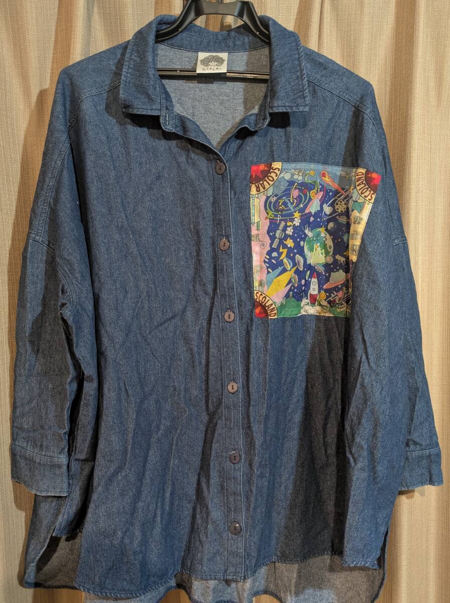 ☆ScoLar☆スカラー☆シャツ☆長袖☆サイズフリー☆中古品☆自宅保管品☆拍卖