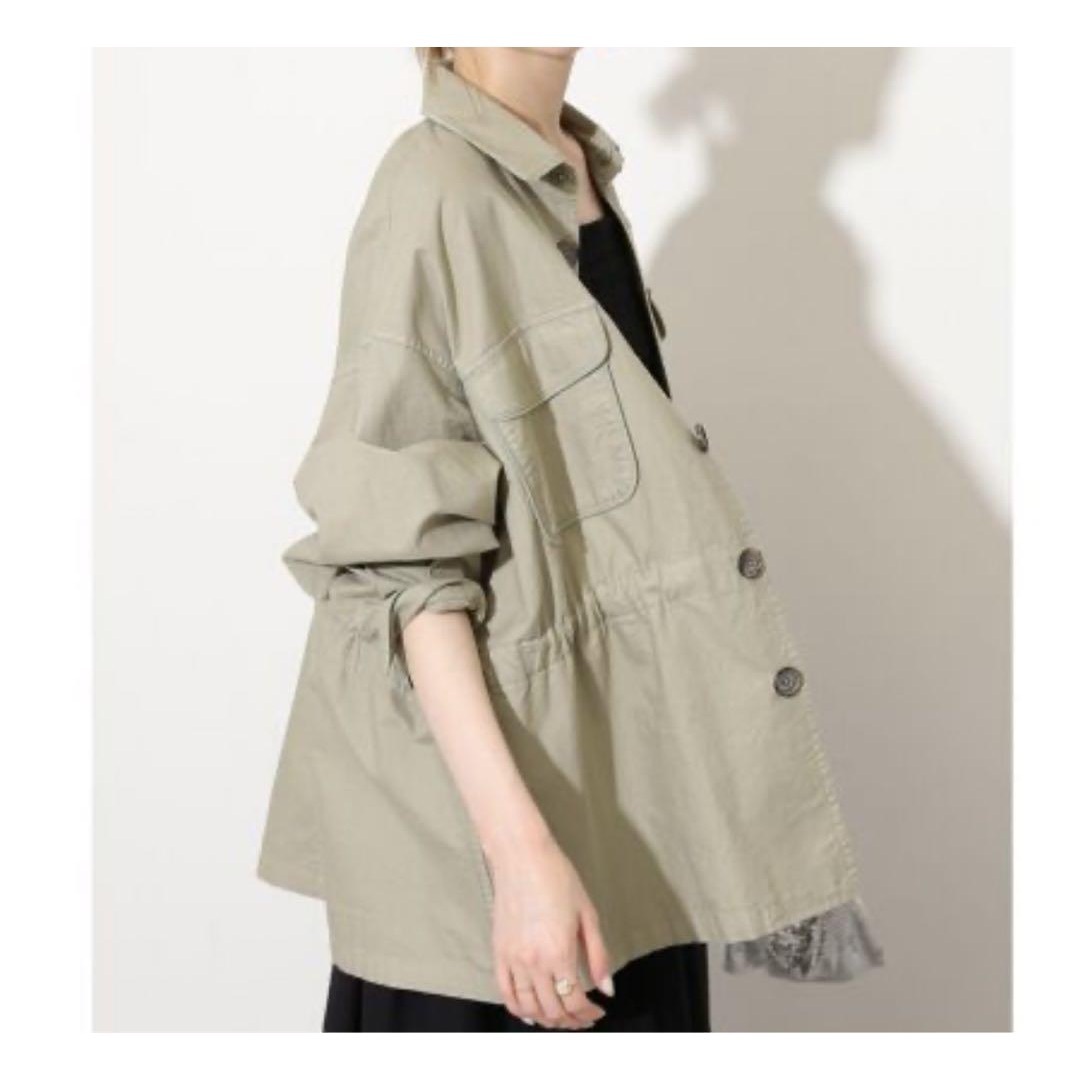 ∞ 2022aw slobe iena イエナ スローブ オックス CPO シャツ ブルゾン 白 ホワイト ジャケット 羽織り ∞拍卖