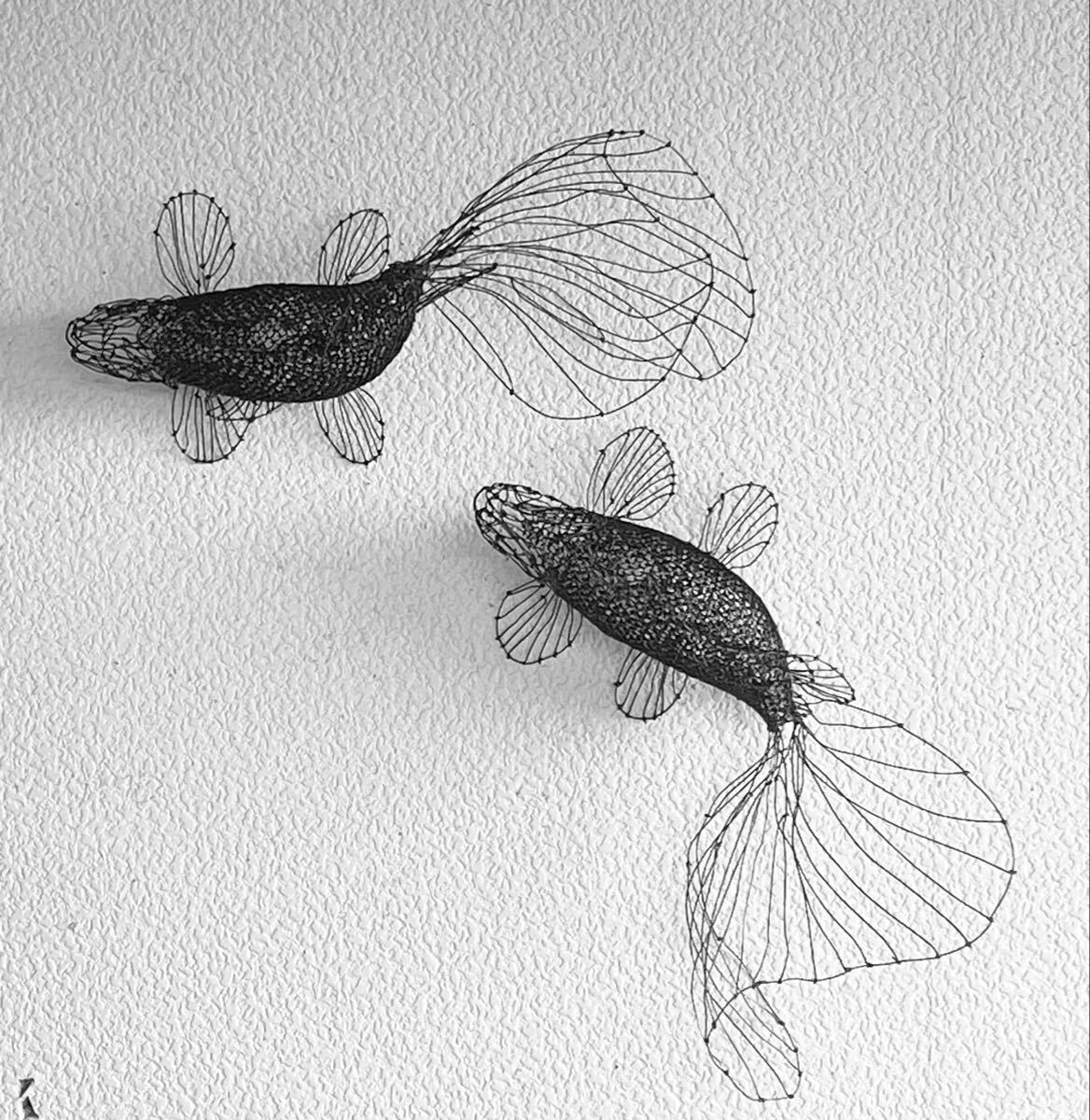 金魚(朱文金) ワイヤーアート拍卖