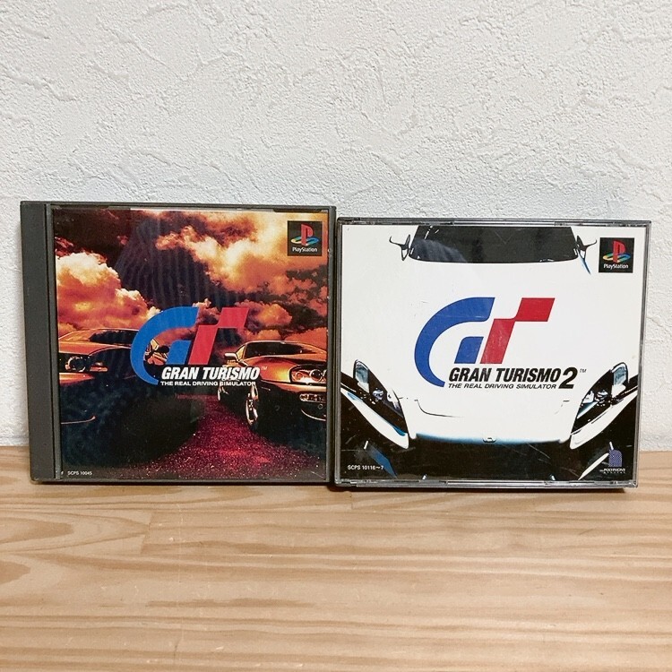 【中古】〈PS1ソフト〉2本セット 帯付 グランツーリスモ1&2 GRANTOURISMO プレイステーション プレステ★A2510-0125拍卖