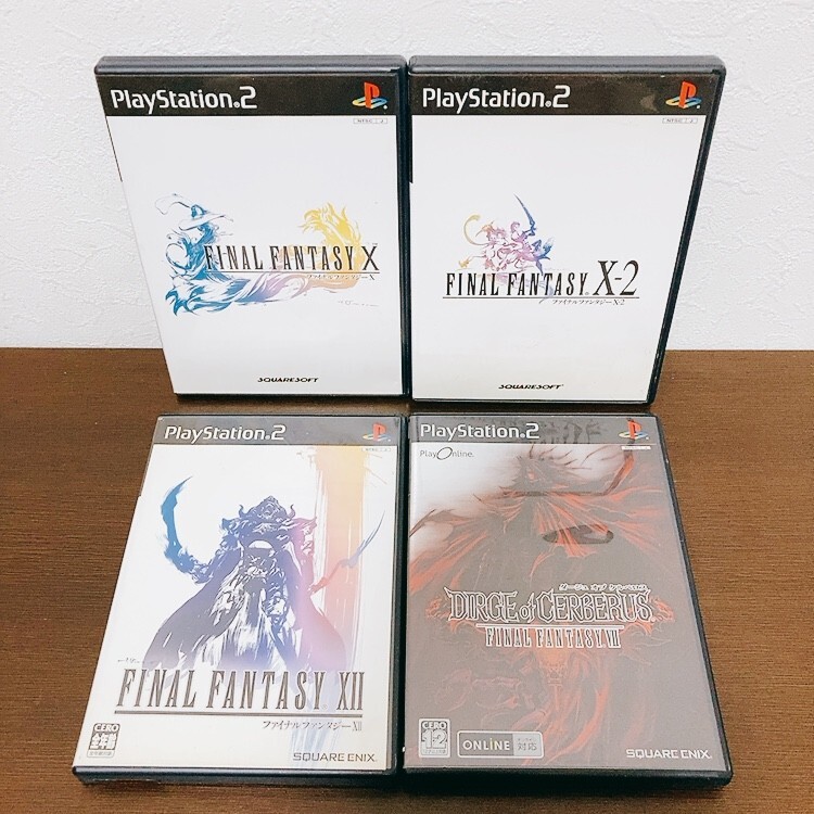 【中古】〈PS2ソフト〉4本セット ファイナルファンタジー10&10-2&12&7 ダージュオブケルベロス プレイステーション2 プレステ2★A2510-0222拍卖
