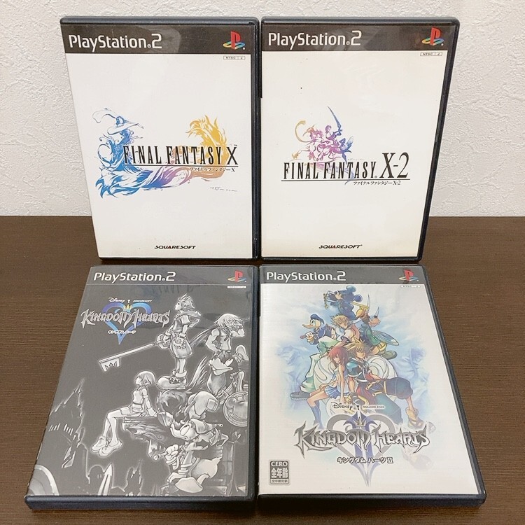 【中古】〈PS2ソフト〉4本セット ファイナルファンタジー10&10-2 キングダムハーツ1&2 プレイステーション2 プレステ2★A2510-0245拍卖