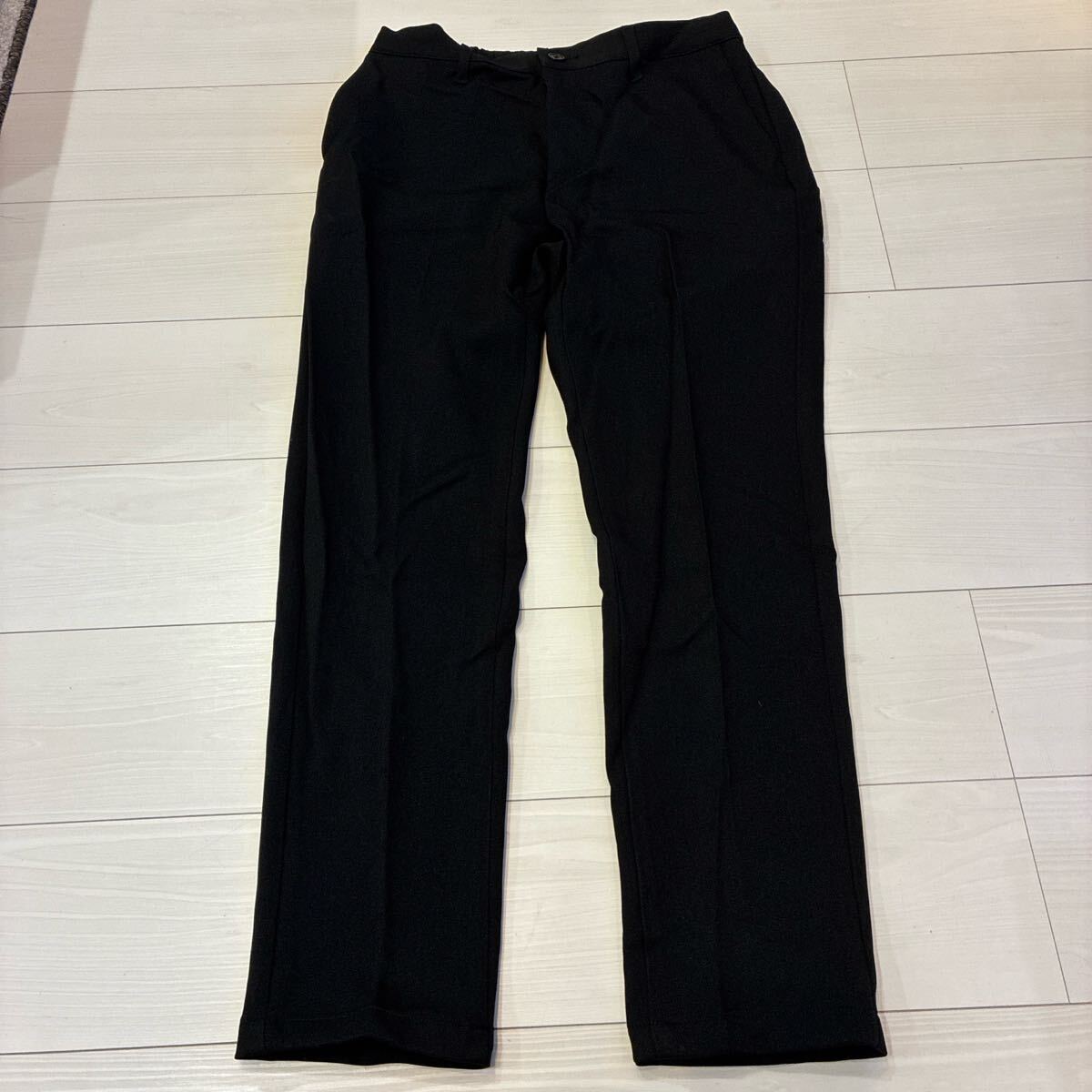 新品未使用 archive WEGO ウールライク スラックス テーパードパンツ ブラック パンツ 黒 スラックスパンツ L拍卖