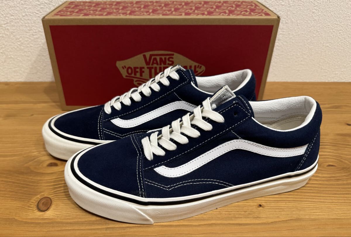 未使用 VANS Old Skool 36DX Anaheim Factory バンズ オールドスクール アナハイムファクトリー ネイビー 27.5cm拍卖